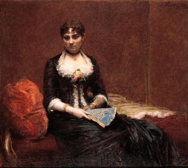 Henri Fantin-Latour Portrait of Madame Leoon Maitre Norge oil painting art